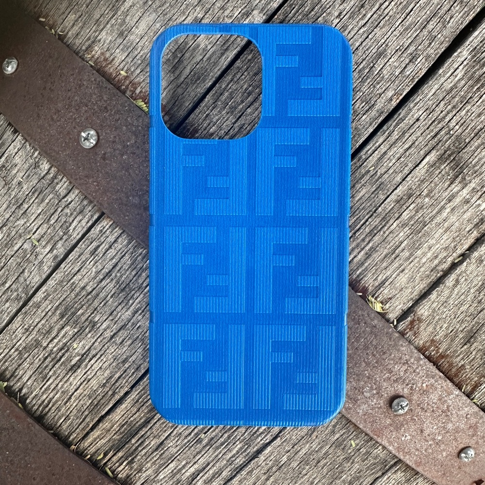 Designer Fendi Blue IPhone 14 Pro Max